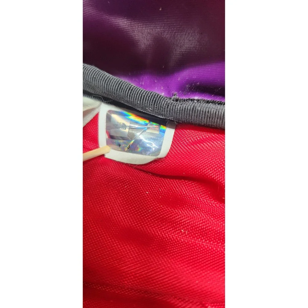 The North Face Hot Shot Backpack Purple Black Red T196 T596 Daypack